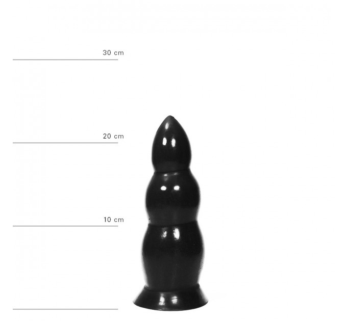 Дилдо для анальной стимуляции All Black AB37 черный, 23 см