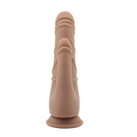 Фаллоимитатор двойной на присоске Chisa Naked Legend Stripper 8.5 бежевый