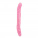 Фаллоимитатор двухсторонний розовый Chisa Hi-Rubber 32,5 см *3,5 см