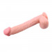Фаллоимитатор гигантский на присоске Chisa Ballsy Super Cock 13.8, бежевый