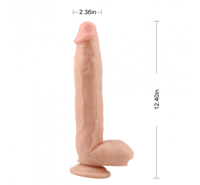Фаллоимитатор с яичками на присоске Chisa Ballsy Super Cock, бежевый