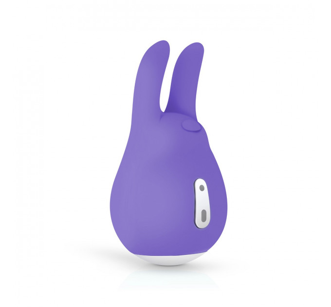 Вибратор для клитора с ушками Tedy Good Vibes Only, силиконовый, фиолетовый, 9.5 см