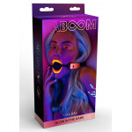 Кляп светящийся в темноте Taboom Ball Gag, розово-черный