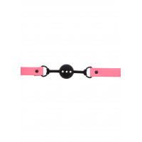 Кляп светящийся в темноте Taboom Ball Gag, розово-черный
