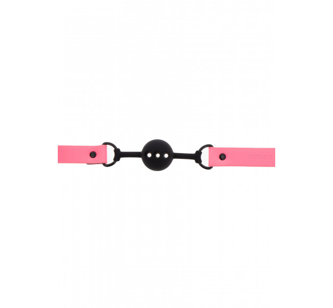 Кляп светящийся в темноте Taboom Ball Gag, розово-черный