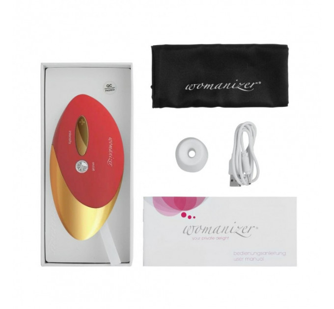 Клиторальный стимулятор Womanizer Pro W-500, красный