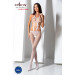 Комбинезон сетка с открытым доступом BS084 white