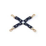 Крестообразный фиксатор NS Novelties BONDAGE COUTURE HOG TIE BLUE