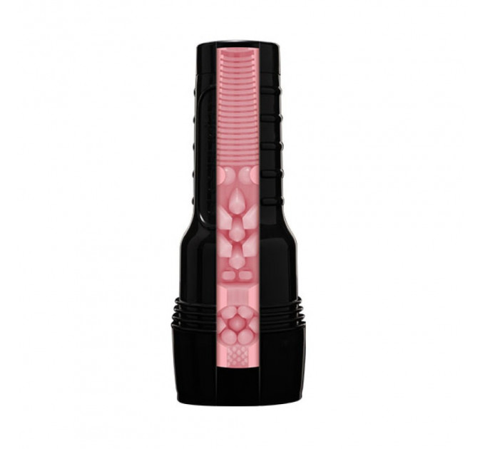Мастурбатор вагина в колбе Pink Lady Destroya Fleshlight, рельефный, киберкожа, бежевый