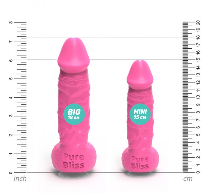 Мыло член на присоске Pure Bliss MINI розовый, 15 см