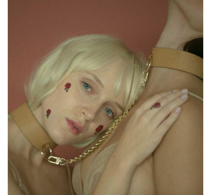 Наручники Bijoux Indiscrets MAZE - Wide Cuffs Brown, экокожа, стильные браслеты