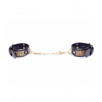 Наручники Fetish Boss Series Handcuffs with cristals 3 cm Gold