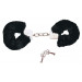 Наручники с черным мехом Bad Kitty Handcuffs, металл