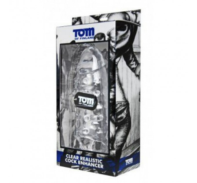 Насадка для члена Tom of Finland Clear Realistic Cock Enhancer
