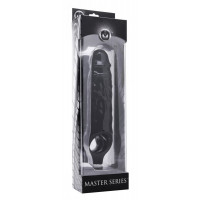 Насадка на пеніс, що подовжує Mamba Master Series, чорна, 23 х 4.6 см