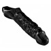 Насадка на пенис удлиняющая Mamba Master Series, черная, 23 х 4.6 см
