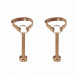 Пара браслетов на запястье и палец Bijoux Indiscrets MAZE Hand Bracelet Harness Brown, экокожа