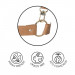 Пара браслетов на запястье и палец Bijoux Indiscrets MAZE Hand Bracelet Harness Brown, экокожа