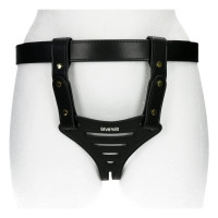 Пояс вірності Lockink Sevanda Beg & Ask Chastity Pants з повідцем та анальною пробкою, L
