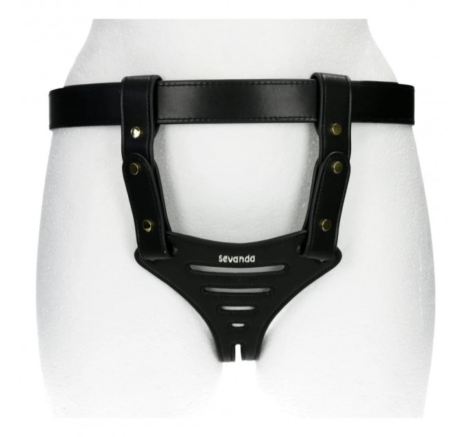 Пояс верности Lockink Sevanda Beg & Ask Chastity Pants с поводком и анальной пробкой, L