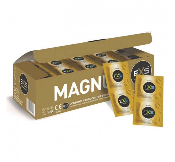 Презервативи великого розміру EXS Magnum LARGE веганські (ціна за 5 шт.)