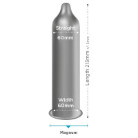 Презервативи великого розміру EXS Magnum LARGE веганські (ціна за 5 шт.)