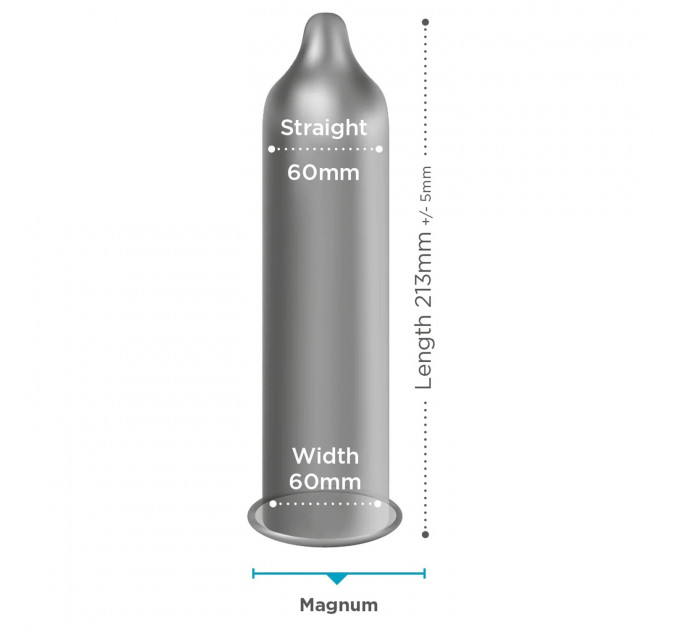 Презервативи великого розміру EXS Magnum LARGE веганські (ціна за 5 шт.)