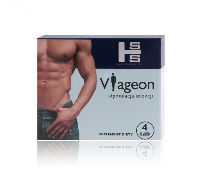 Пищевая добавка VIAGEON для улучшения потенции, 4 капсулы