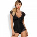 Боди Obsessive Moketta teddy S/M чорний