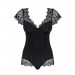 Боди Obsessive Moketta teddy S/M чорний