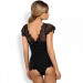 Боди Obsessive Moketta teddy S/M чорний