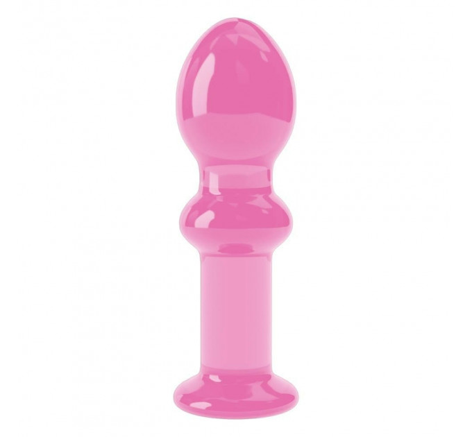 Стеклянная Анальная пробка 4,5" Glass Romance Pink
