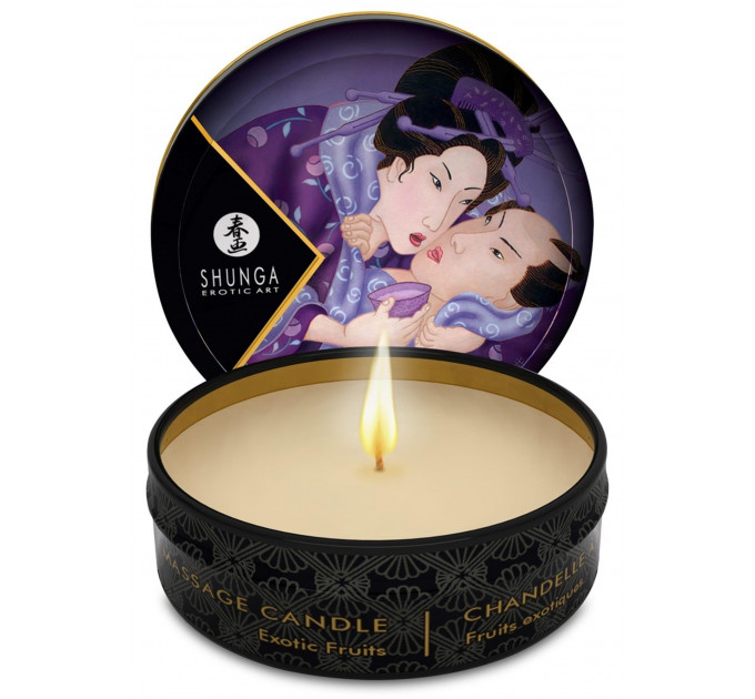 Свеча для массажа Shunga Libido Massage Candle Exotic Fruits c ароматом экзотических фруктов, 30 мл