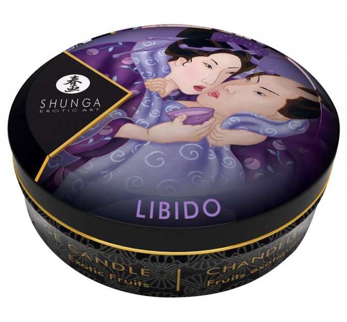 Свеча для массажа Shunga Libido Massage Candle Exotic Fruits c ароматом экзотических фруктов, 30 мл