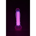 Светящийся фаллоимитатор Dream Toys RADIANT SOFT SILICONE GLOW IN THE DARK DILDO LARGE PINK