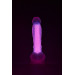 Светящийся фаллоимитатор Dream Toys RADIANT SOFT SILICONE GLOW IN THE DARK DILDO LARGE PINK