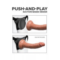 Трусики для страпона с присоской Pipedream Body Dock Original чёрные