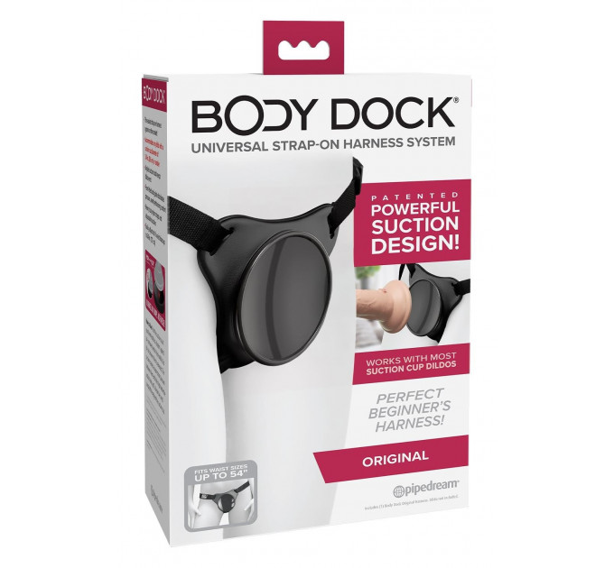 Трусики для страпону з присоскою Pipedream Body Dock Original чорні