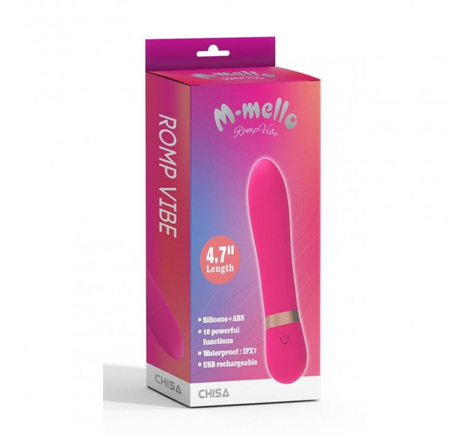 Вибратор-мини классический Chisa M-Mello RompVibe, розовый