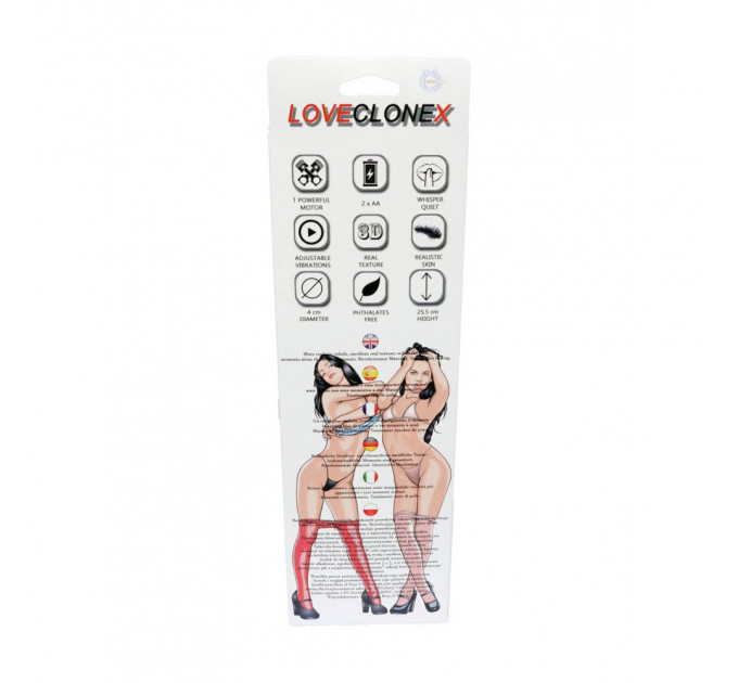 Вибратор реалистичный киберкожа LovecloneX AMOR 22.5 см х 4 см