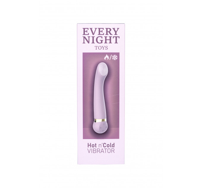 Вибратор з охолодженням та підігрівом Every Night Toys для точки G, бузковий