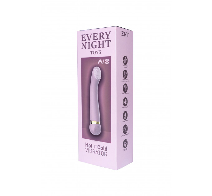 Вибратор з охолодженням та підігрівом Every Night Toys для точки G, бузковий
