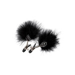 Зажимы для сосков с перьями GP FEATHER NIPPLE CLAMPS BLACK