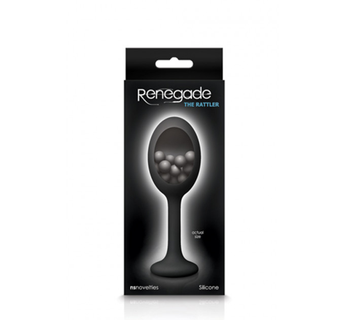 Уникальная анальная пробка RENEGADE RATTLER BLACK