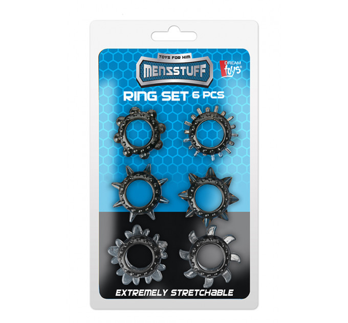Набір кілець MENZSTUFF 6PC STRECHEABLE RING SET