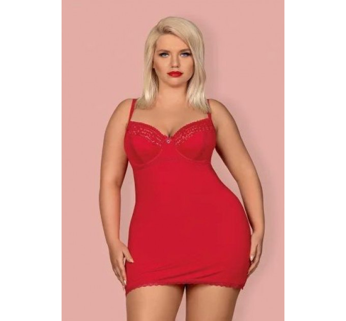Пеньюар Obsessive XXL JOLIEROSE chemise
