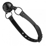 F61406 Кляп из экокожи Loveshop BREATHABLE BALL GAG BLACK