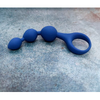 Анальная цепочка Loveshop Blue 13х3 см