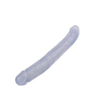 Фаллоимитатор двухсторонний прозрачный Chisa Hi-Rubber 32,5 см *3,5 см