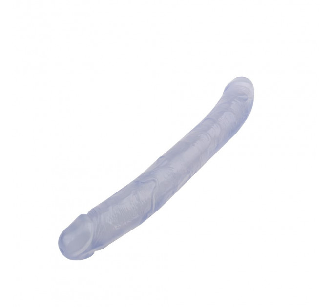 Фаллоимитатор двухсторонний прозрачный Chisa Hi-Rubber 32,5 см *3,5 см